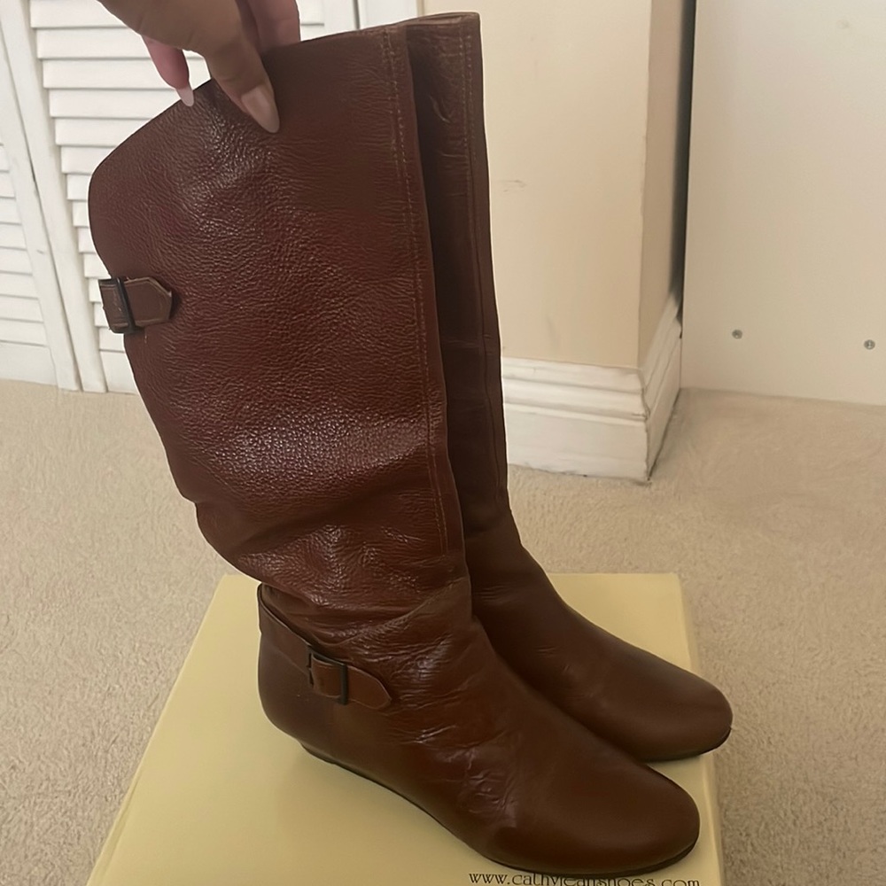 Brown Leather Riding Boots